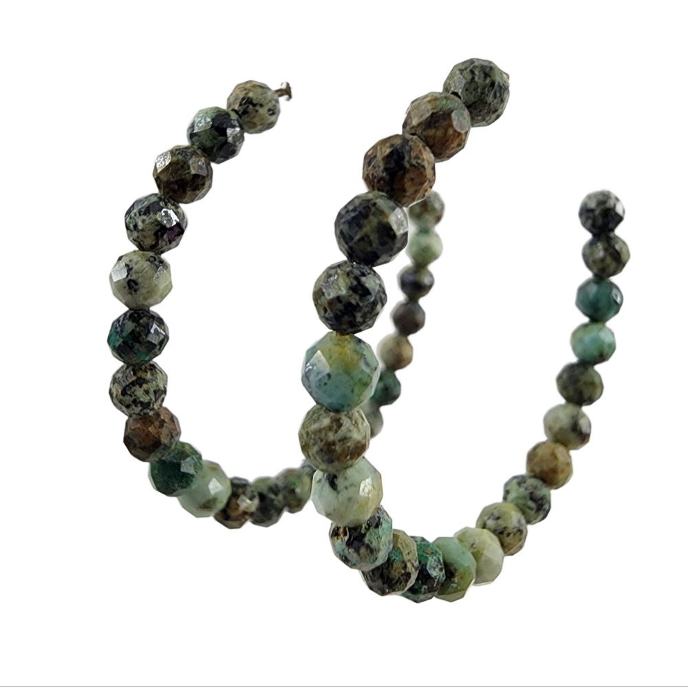 Genuine jasper hoop earrings - sterling silver - artisan hoops - green jasper - Picture 4 of 15